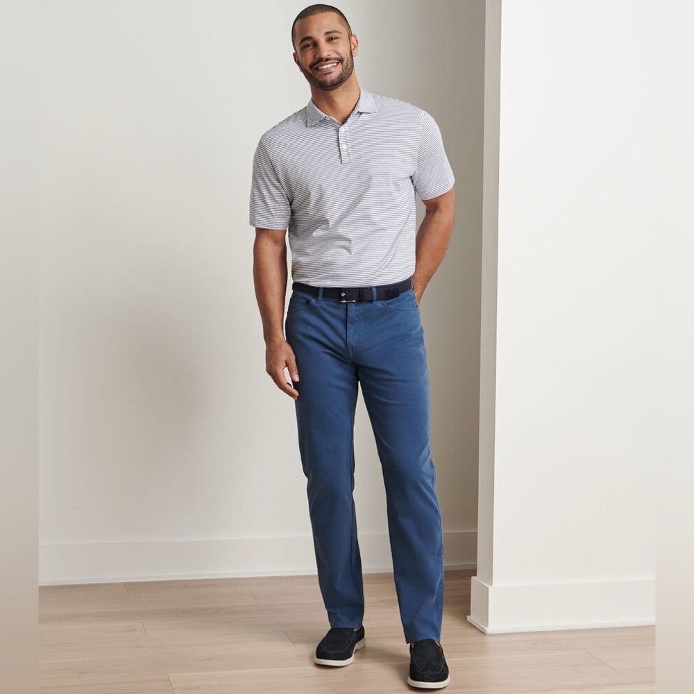 Peter Millar Signature Sateen Five-Pocket Pant Navy Blue Men’s Size 42x32